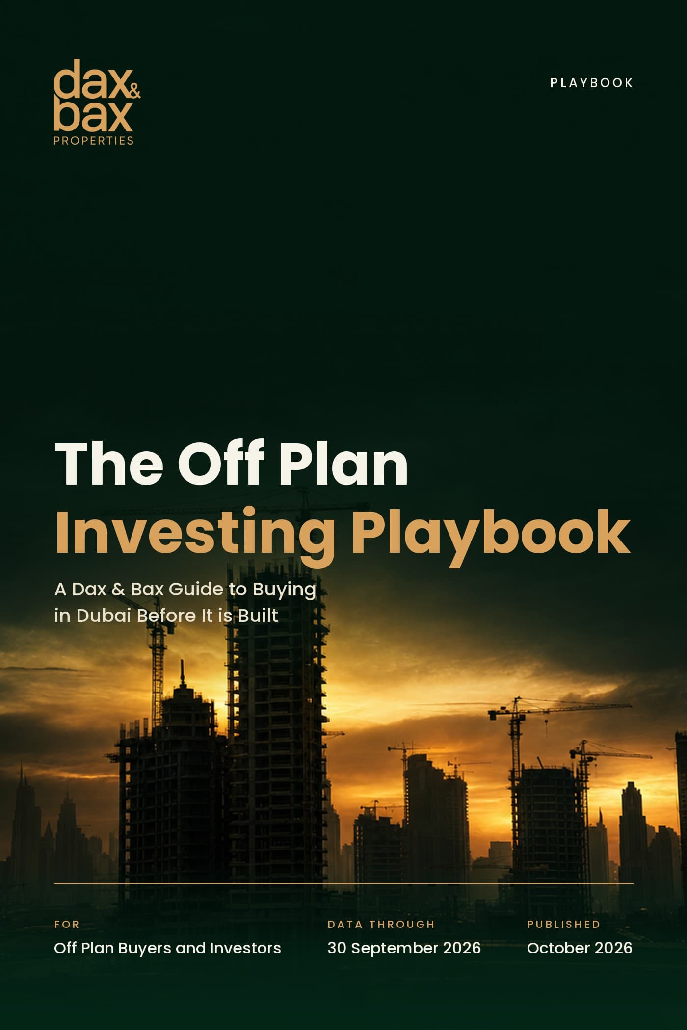 Cover of The Off Plan Investing Playbook